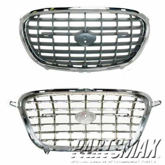 860 | 2002-2004 CHRYSLER CONCORDE Grille assy dark argent w/bright frame | CH1200258|5103109AA