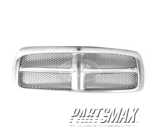 1210 | 2002-2005 DODGE RAM 3500 Grille molding outer shell; bright | CH1200260|5073276AB