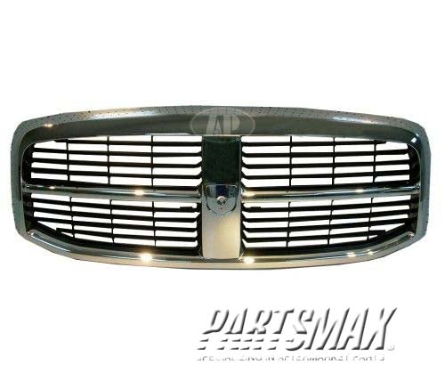 1200 | 2006-2008 DODGE RAM 1500 Grille assy NEW STYLE; Chrome/Black | CH1200282|55077767AF