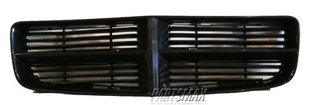 1200 | 2006-2010 DODGE CHARGER Grille assy SRT8; Code XR; Louvered; Matte Black | CH1200295|ZE72AXRAA