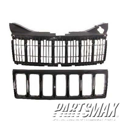 1200 | 2008-2009 JEEP GRAND CHEROKEE Grille assy PTM | CH1200307|1DF491X8AB