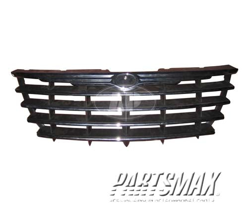 1200 | 2005-2007 CHRYSLER TOWN & COUNTRY Grille assy w/Fog Lamps; 119" WB; Chr-blk; Textured | CH1200316|4857986AB