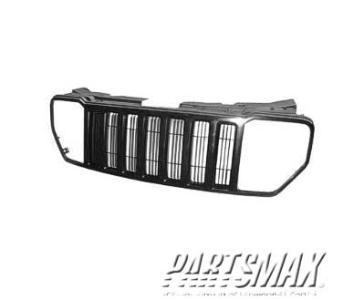 1200 | 2008-2011 JEEP LIBERTY Grille assy Matte Black; w/Black Frame | CH1200318|5KH101XRAD