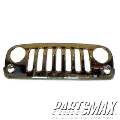 860 | 2007-2011 JEEP WRANGLER Grille assy Code X8; All Chrome | CH1200328|68046306AA-PFM