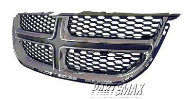 1200 | 2011-2020 DODGE GRAND CARAVAN Grille assy Chrome/Black | CH1200342|68088969AC