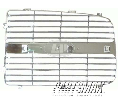 1201 | 2002-2005 DODGE RAM 3500 Grille filler grille panel; left side; may require additional parts; late design; bright | CH1201103|5073297AA