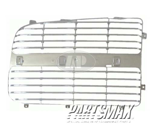 1201 | 2002-2005 DODGE RAM 3500 Grille filler grille panel; right side; may require additional parts; late design; bright | CH1201104|5073296AA