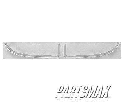 880 | 2003-2005 DODGE NEON Grille surround lower; right side; w/bright; w/SX; w/2.0L | CH1202102|5303564AA