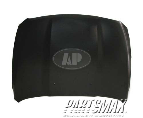 1230 | 2009-2010 DODGE RAM 1500 Hood panel assy Factory Installed; w/o Hood Scoop; Aluminum | CH1230275|68160234AD