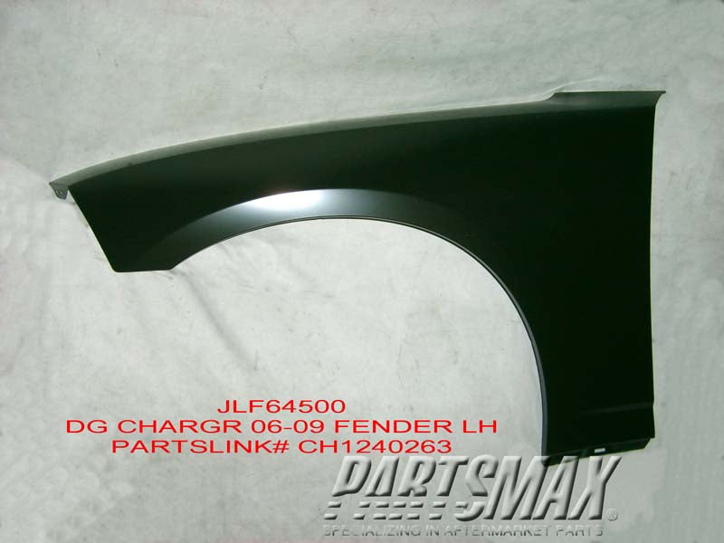 1240 | 2007-2010 DODGE CHARGER LT Front fender assy all | CH1240247|5183427AB