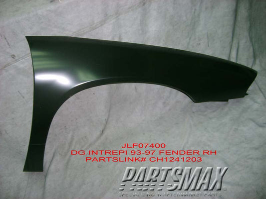 1241 | 1993-1995 DODGE INTREPID RT Front fender assy steel | CH1241203|4580598