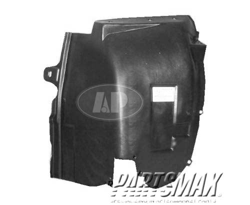 1250 | 2001-2006 DODGE STRATUS LT Front fender splash shield plastic liner | CH1250127|4878159AB