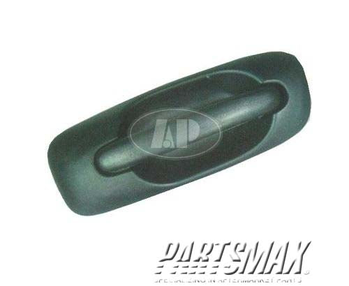1311 | 2003-2007 CHRYSLER TOWN & COUNTRY RT Front door handle outer Textured Black; w/Keyless Entry; w/o Cylinder Lock Hole | CH1311124|4894514AA