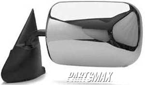 1320 | 1994-1997 DODGE RAM 3500 LT Mirror outside rear view manual; bright & black | CH1320115|CH1320115