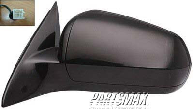1320 | 2007-2010 CHRYSLER SEBRING LT Mirror outside rear view Sedan; Power; w/o Fold-Away Design; Flat Black; PTM | CH1320316|4657003AA