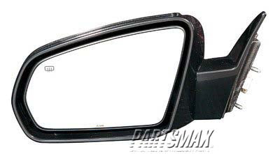 1320 | 2008-2009 CHRYSLER SEBRING LT Mirror outside rear view Conv; w/o Fold-Away Design; Heated; Black (Code XR); PTM; see notes | CH1320323|1AL031XRAC-PFM