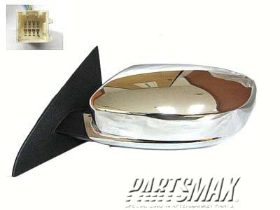 1320 | 2011-2014 CHRYSLER 200 LT Mirror outside rear view Sedan; Power; Heated; Chrome; see notes | CH1320329|68081541AD-PFM