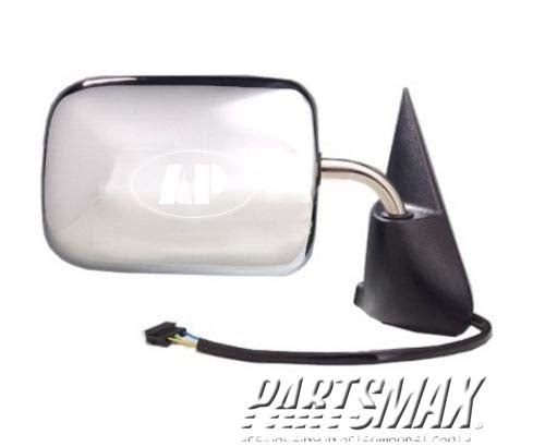 1321 | 1996-1997 DODGE RAM 1500 RT Mirror outside rear view power remote; w/convex glass; bright | CH1321132|55076612
