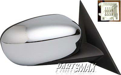 1321 | 2005-2010 CHRYSLER 300 RT Mirror outside rear view Power; Heated; Folding; w/o Memory; Chrome; see notes | CH1321324|4805882AK-PFM