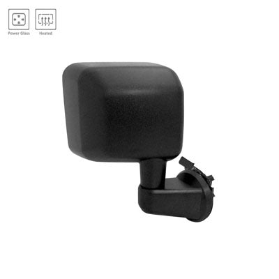 1321 | 2015-2017 JEEP WRANGLER RT Mirror outside rear view Power; Heated; Man-Folding; Textured Black | CH1321390|68249846AD