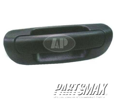 1915 | 2000-2001 JEEP GRAND CHEROKEE Rear gate handle Grand Cherokee Laredo; black | CH1915104|55136699AC