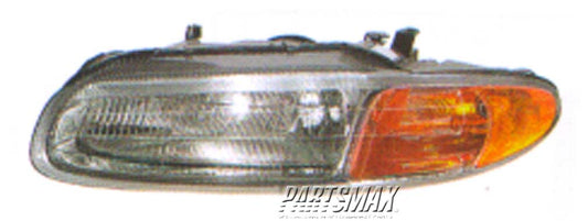 2502 | 1996-2000 CHRYSLER SEBRING LT Headlamp assy composite convertible | CH2502116|5263987AB