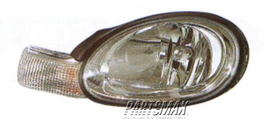 2502 | 2002-2002 DODGE NEON LT Headlamp assy composite w/o black bezel | CH2502124|5288509AH