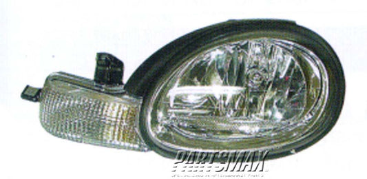 2502 | 2001-2001 PLYMOUTH NEON LT Headlamp assy composite w/black bezel | CH2502127|5303425AB