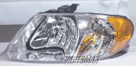 2502 | 2001-2003 CHRYSLER VOYAGER LT Headlamp assy composite all | CH2502129|4857701AC