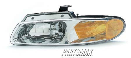 2502 | 2000-2000 DODGE CARAVAN LT Headlamp assy composite w/o quad headlamps; w/o daytime running lights | CH2502134|4857853AA