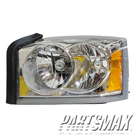 2502 | 2005-2005 DODGE DAKOTA LT Headlamp assy composite w/o bulbs or sockets | CH2502159|55077607AB