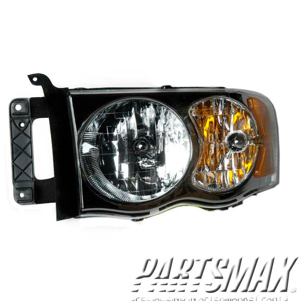 2502 | 2004-2005 DODGE RAM 1500 LT Headlamp assy composite includes park/signal/marker lamps | CH2502161|55077121AG