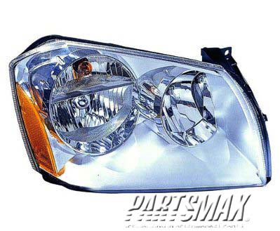 2502 | 2005-2007 DODGE MAGNUM LT Headlamp assy composite 5.7L; Chrome Bezel | CH2502165|4806059AG