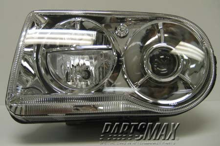 2502 | 2006-2010 CHRYSLER 300 LT Headlamp assy composite 5.7L; Halogen; w/Delay Option | CH2502167|57010863AA