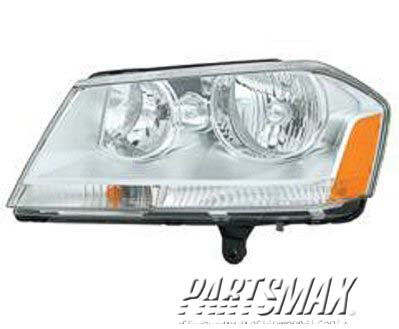 2502 | 2008-2014 DODGE AVENGER LT Headlamp assy composite SE|SXT | CH2502182|5116343AD