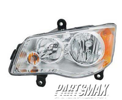 2502 | 2011-2020 DODGE GRAND CARAVAN LT Headlamp assy composite Halogen | CH2502192|5113337AI