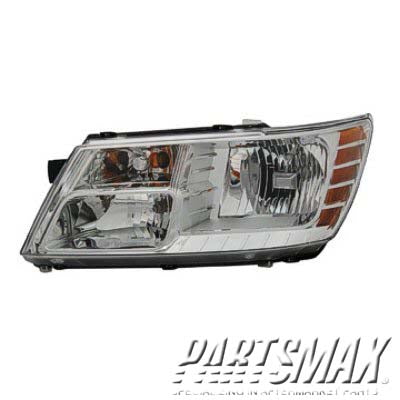 1150 | 2009-2020 DODGE JOURNEY LT Headlamp assy composite Code LME; Chrome Trim | CH2502222|5116289AD