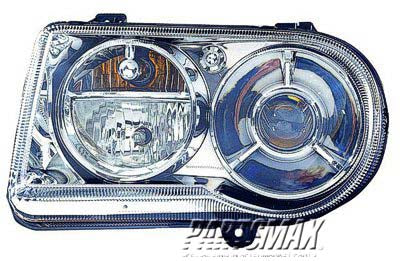 1150 | 2009-2010 CHRYSLER 300 LT Headlamp assy composite 300; Halogen; w/Delay Option; From 11-1-08 | CH2502226|57010863AA