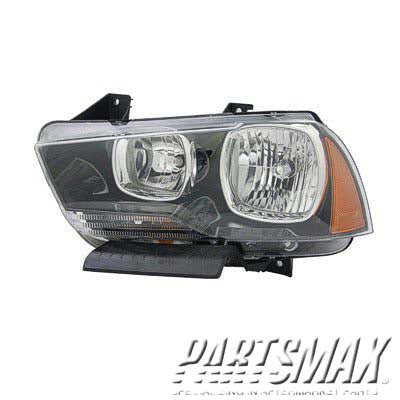 2502 | 2011-2014 DODGE CHARGER LT Headlamp assy composite Halogen; Assy | CH2502232|57010411AF