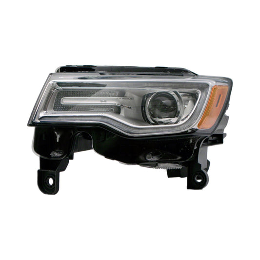 2502 | 2014-2015 JEEP GRAND CHEROKEE LT Headlamp assy composite LAREDO|LIMITED|OVERLAND|SUMMIT; HID; w/o Adaptive Headlamps; Projector Type | CH2502252|68111001AM
