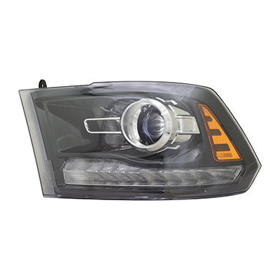 2502 | 2016-2018 RAM 1500 LT Headlamp assy composite Projector Type; Black | CH2502289|68324933AD