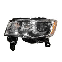 2502 | 2017-2021 JEEP GRAND CHEROKEE LT Headlamp assy composite Std Type; Chrome | CH2502297|68289235AF