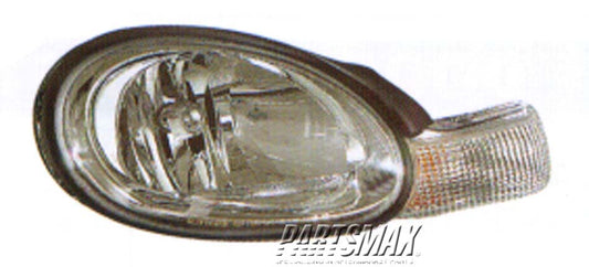2503 | 2001-2001 DODGE NEON RT Headlamp assy composite w/o black bezel | CH2503124|5288508AH