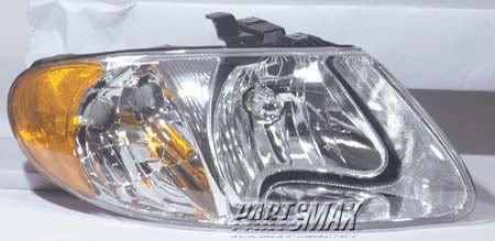 2503 | 2001-2003 CHRYSLER VOYAGER RT Headlamp assy composite all | CH2503129|4857700AC