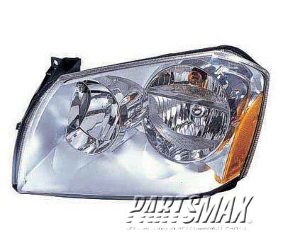 2503 | 2005-2007 DODGE MAGNUM RT Headlamp assy composite 5.7L; Chrome Bezel | CH2503165|4806058AG