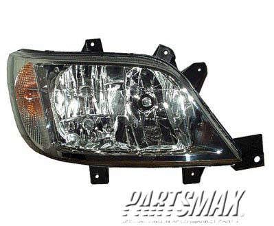 2503 | 2003-2006 DODGE SPRINTER 2500 RT Headlamp assy composite w/Fog Lamps | CH2503173|5124531AA