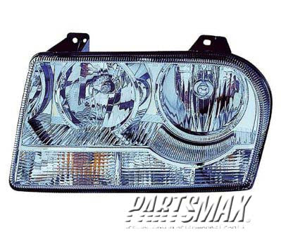 1160 | 2009-2010 CHRYSLER 300 RT Headlamp assy composite 2.7L/3.5L; Halogen; w/o Delay Option; w/Bulb | CH2503218|57010756AA
