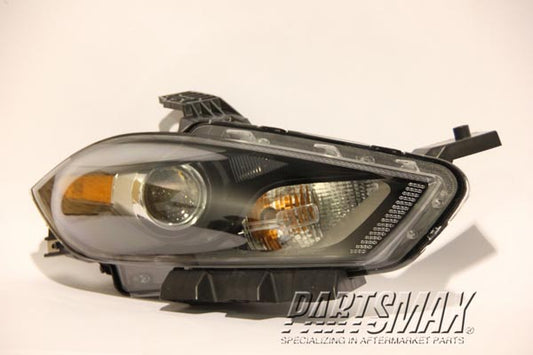 2503 | 2013-2015 DODGE DART RT Headlamp assy composite Black Trim | CH2503240|68085140AL