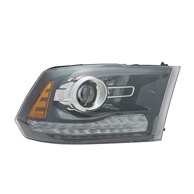 2503 | 2013-2014 RAM 1500 RT Headlamp assy composite SPORT; Halogen; Projector Type; Black Bezel | CH2503245|68093220AD