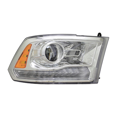 2503 | 2016-2018 RAM 2500 RT Headlamp assy composite HID; Quad Projector; Code LMC; Chrome | CH2503290|68324940AD